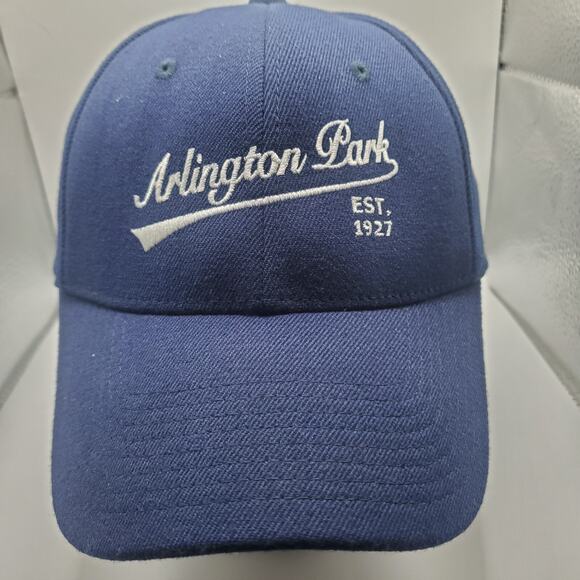 Arlington Park EST. 1927 Blue Baseball Fitted Cap Size L/XL Horse Racing - Picture 1 of 11